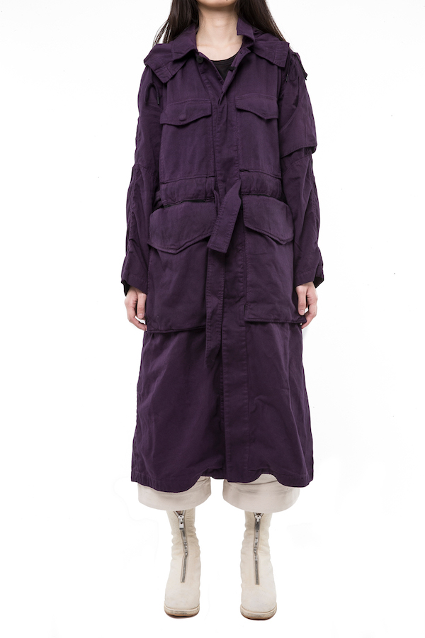 AUX STRETT TRENCH (AUBERGINE) | L'ARMOIRE