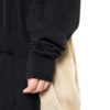 LONG SLV KNIT TOP BLACK/TAN