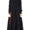 LONG SLV KNIT TOP BLACK/TAN