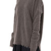 LONG SLV OVER KNIT TEE GREY