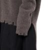 LONG SLV OVER KNIT TEE GREY