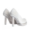 AW18 GÖRAN HORAL N4 WHITE PAINTED WAX STILETTO PUMPS