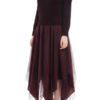 AW18 MARC LE BIHAN ROBE PULLOVER DRESS BORDEAUX