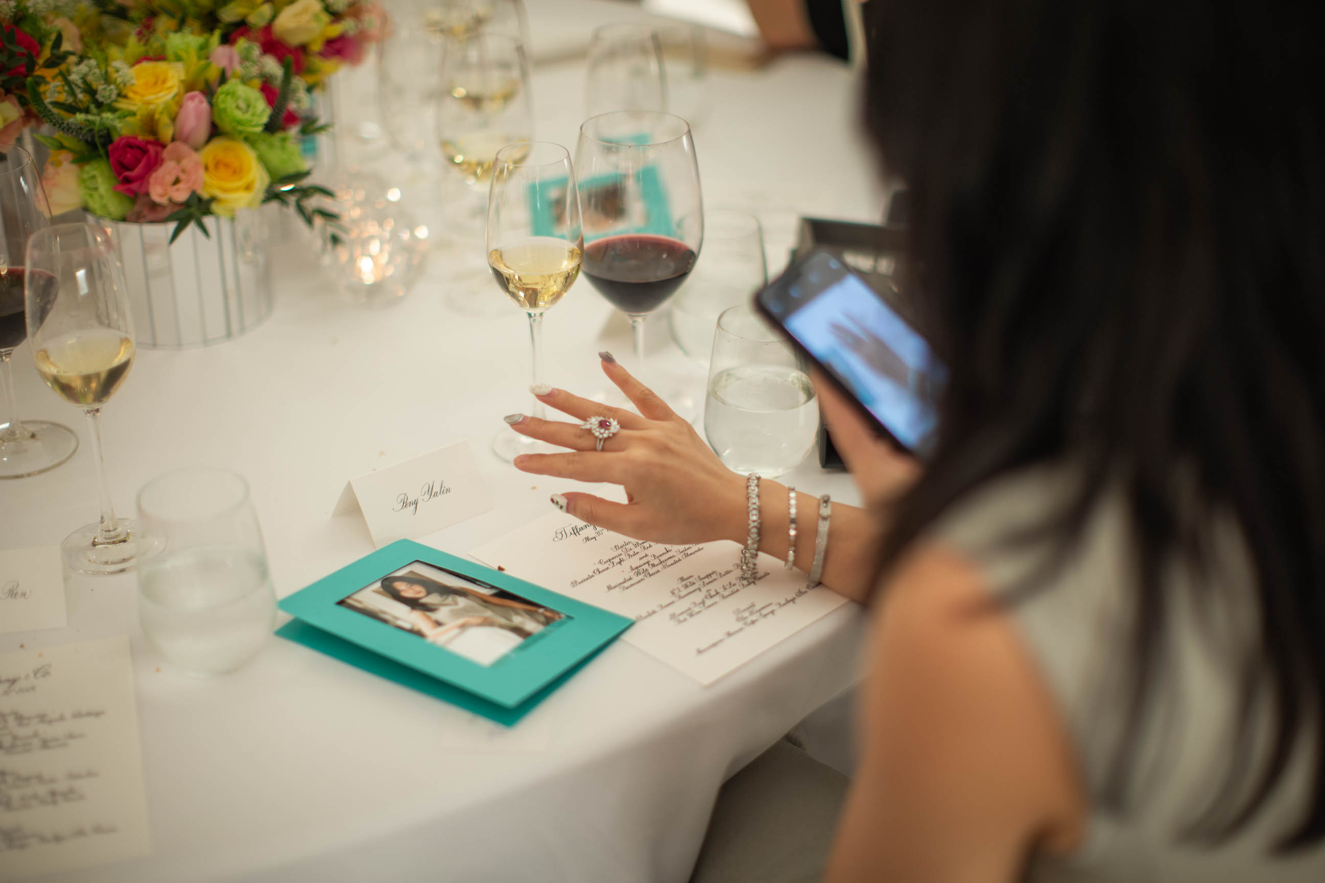 A glimpse into the private dinner for L'armoire and Tiffany & Co