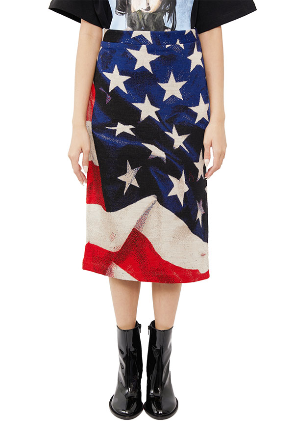 USA FLAG JACQUARD SKIRT | L'ARMOIRE