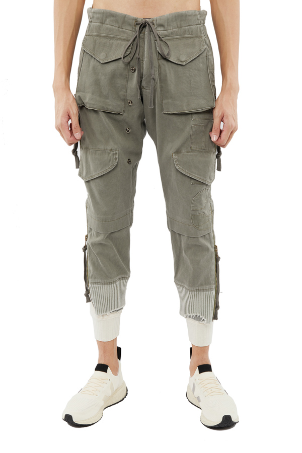 ARMY/WAFFLE ZIP PANT | L'ARMOIRE
