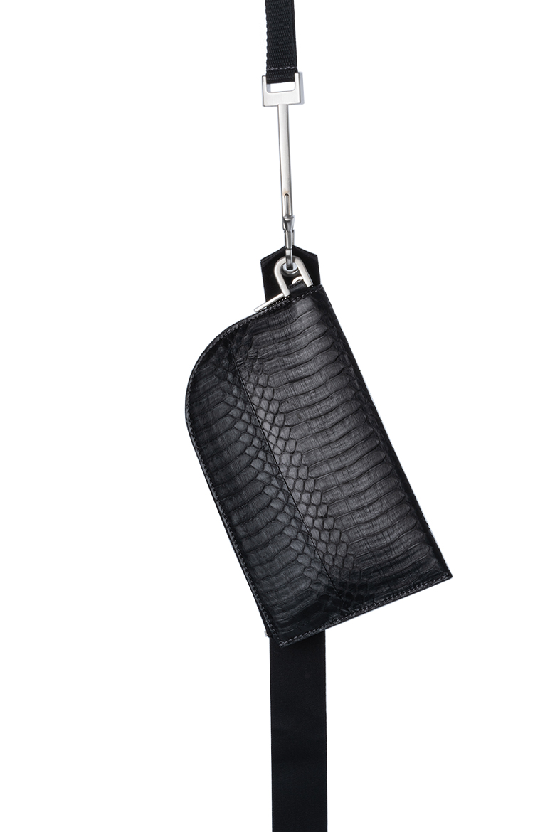 Shop RICK OWENS CLASSIC LEATHER NECKWALLET | LARMOIRE Shop RICK OWENS CLASSIC LEATHER NECKWALLET | LARMOIRE