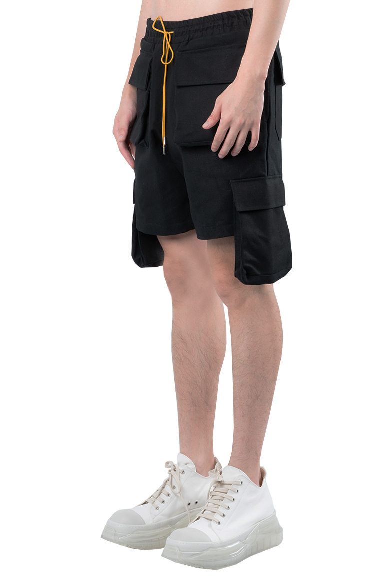 Shop RHUDE CARGO SHORTS BLACK LARMOIRE SINGAPORE.COM