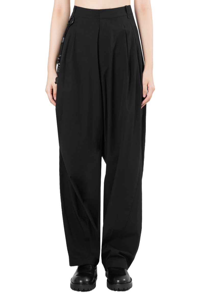 HYEIN SEO | CHAINED WIDE PANTS BLACK | L'ARMOIRE