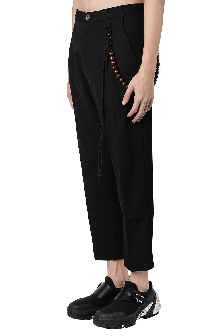 Shop SONG FOR THE MUTE PLEATED TAPERED PANT BLACK   L'ARMOIRE