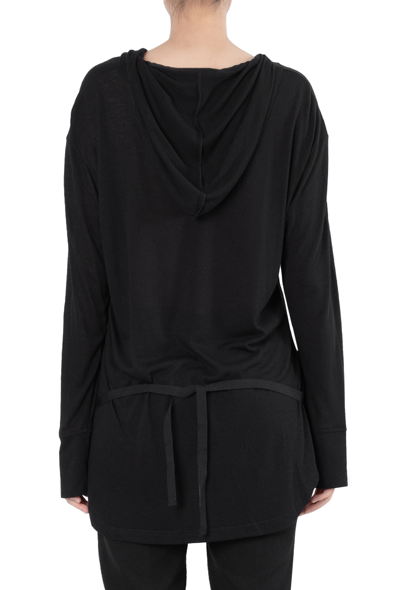 ANN DEMEULEMEESTER | HOODIE YVES BLACK | L'ARMOIRE