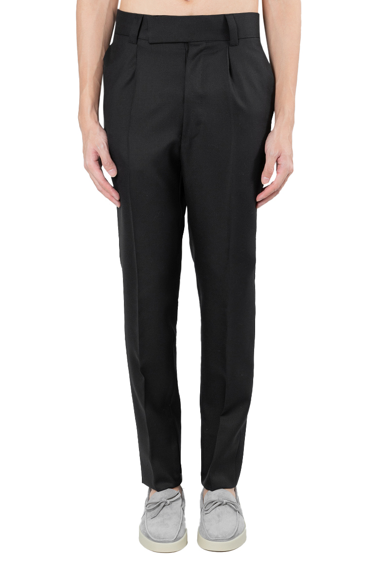 FEAROFGODZEGNA SINGLE PLEAT TROUSERS GREY | L