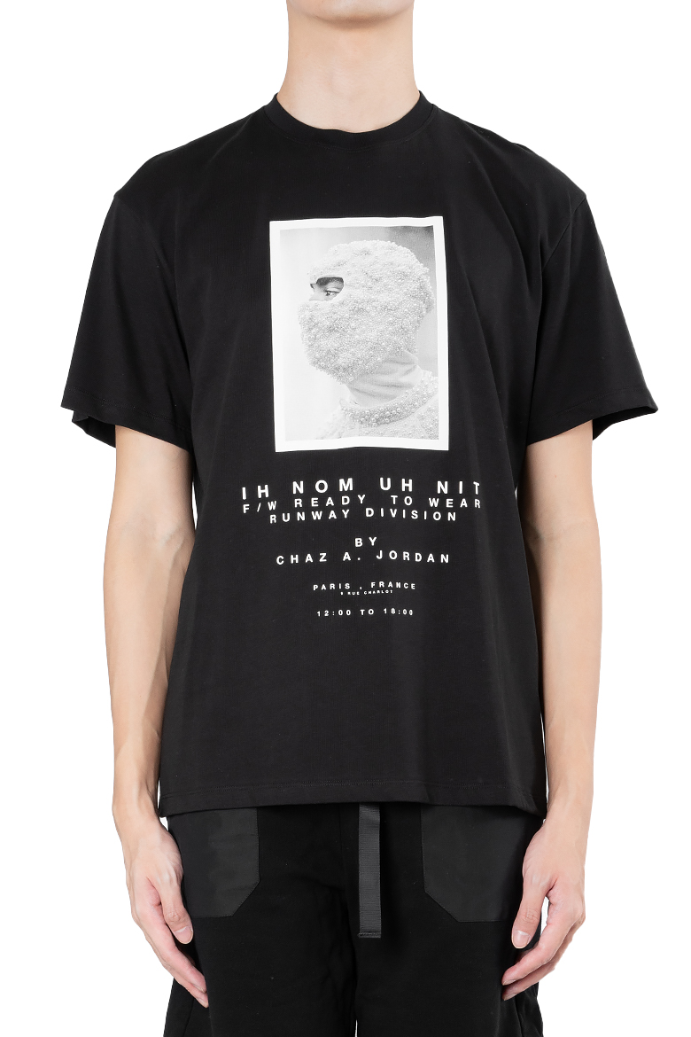 IH NOM UH NIT | RELAXED T-SHIRT MASK BLACK | L'ARMOIRE