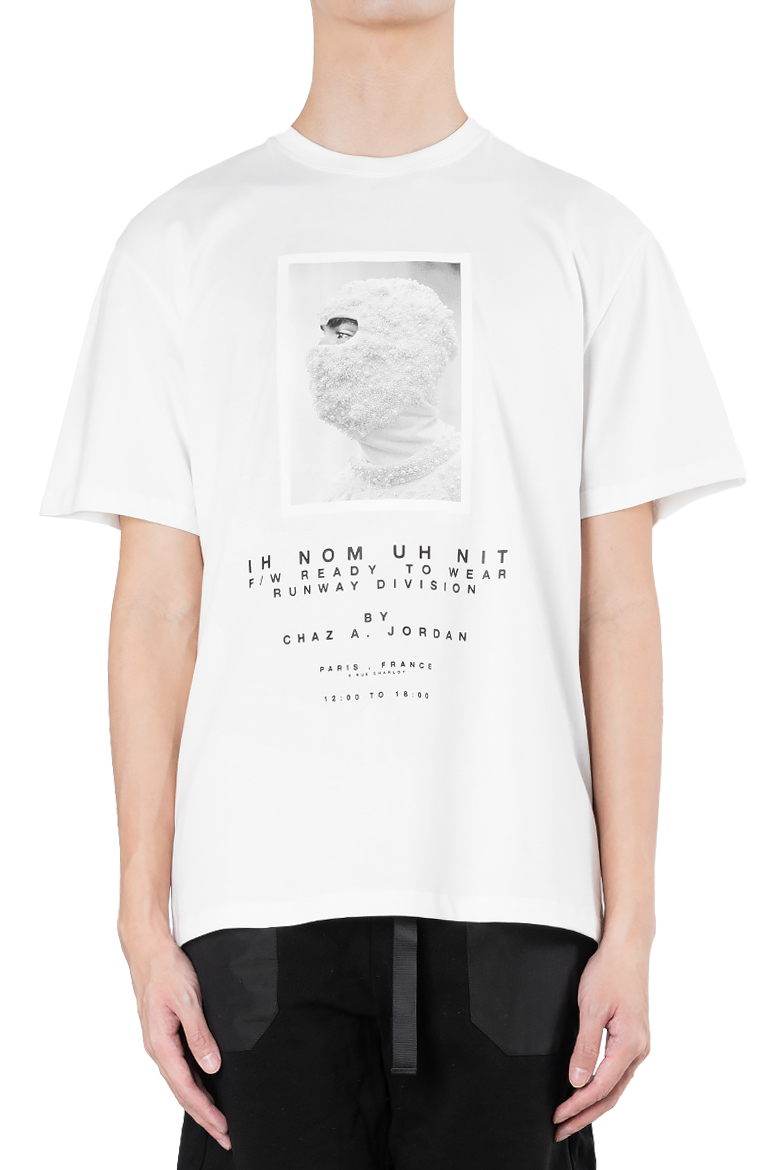 IH NOM UH NIT | RELAXED T-SHIRT MASK OFF WHITE | L'ARMOIRE