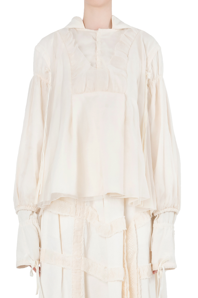 RENLI SU | RAGLAN SLEEVE LOOSE FITTING JACKET BEIGE | L'ARMOIRE