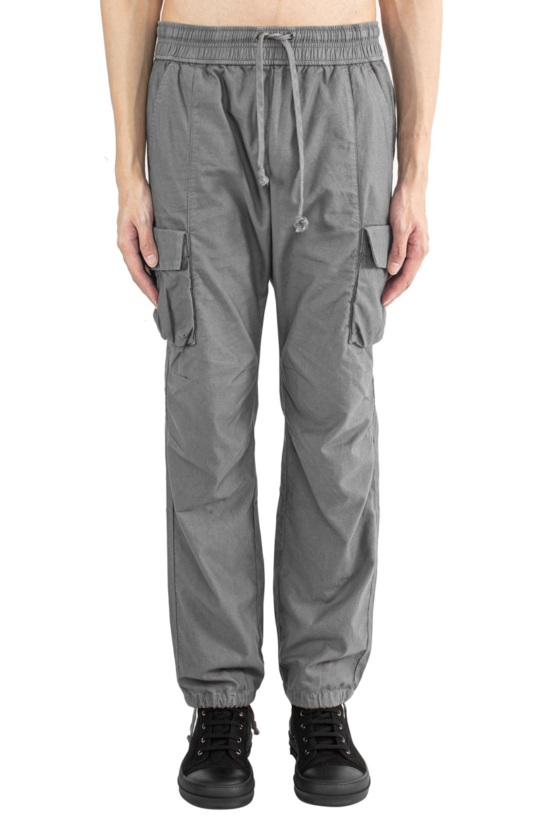 JOHN ELLIOTT | BACK SATEEN CARGO PANTS CHARCOAL | L'ARMOIRE