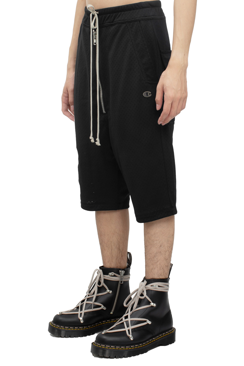 RICK OWENS x CHAMPION | BELA POD MESH BLACK | L'ARMOIRE RICK OWENS x CHAMPION | BELA POD MESH BLACK | L'ARMOIRE