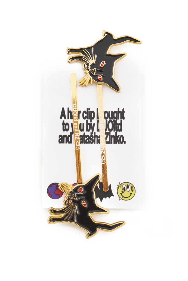 SS21 NATASHA ZINKO HAIRPIN CAT 2PCS BLACK 3