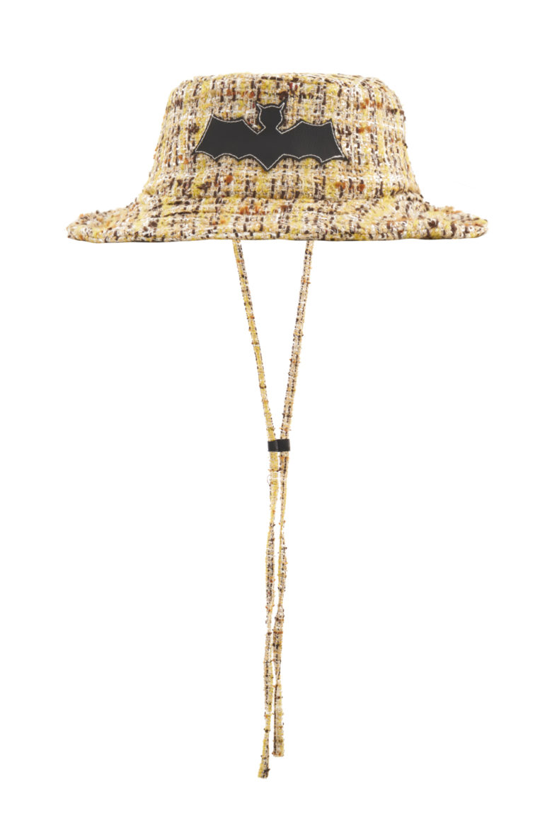 SS21 NATASHA ZINKO TWEED HAT YELLOW 1