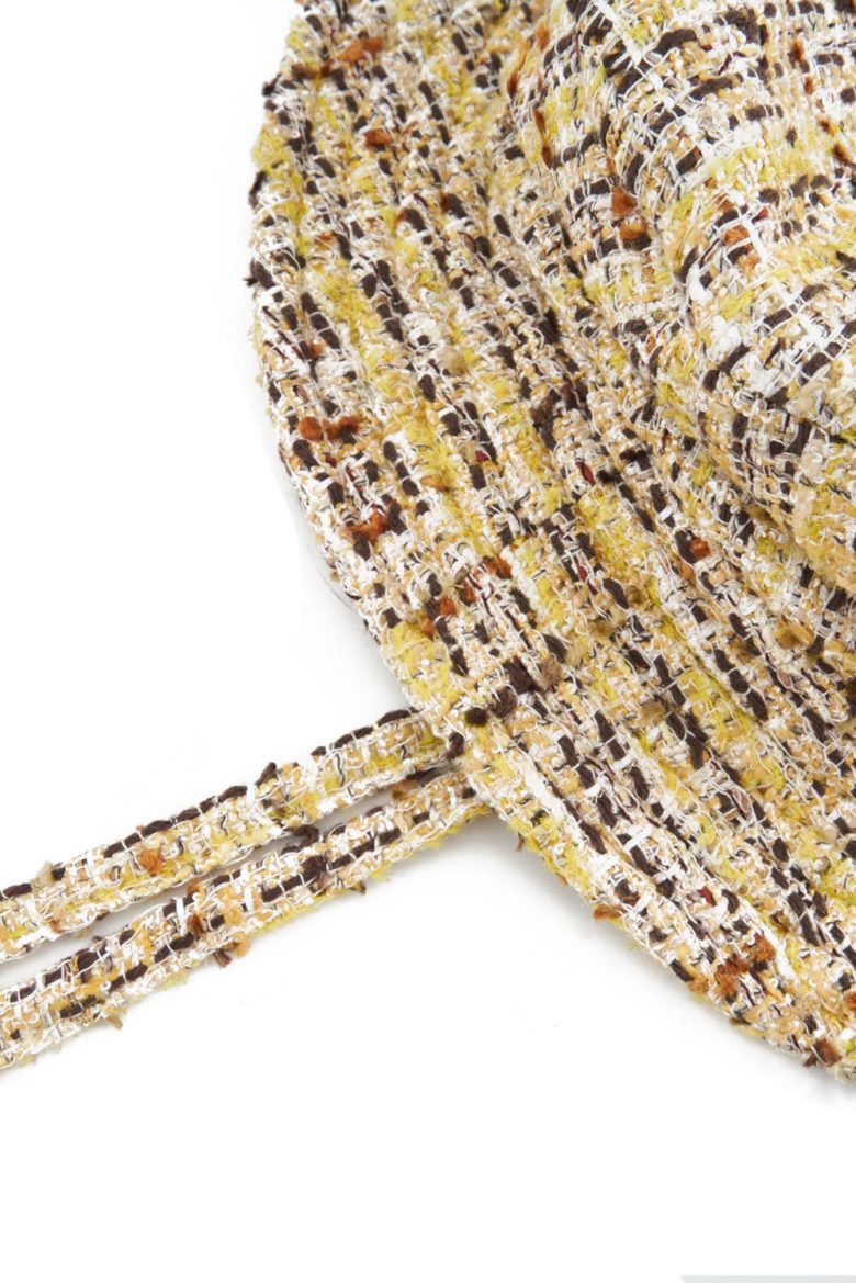 SS21 NATASHA ZINKO TWEED HAT YELLOW 3
