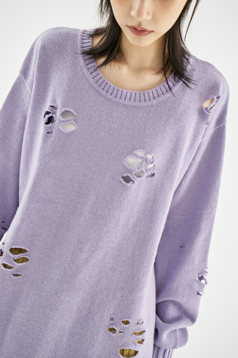 Purple oversized deals sweater
