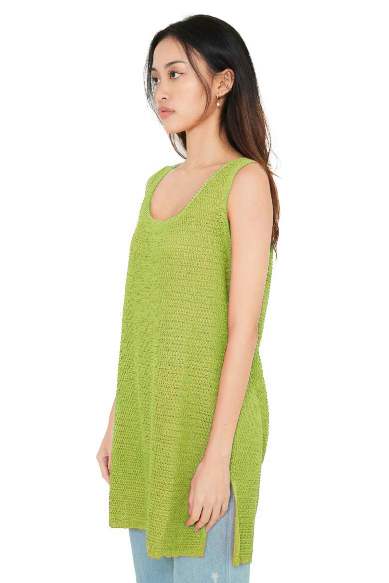 SS22 8ON8 KNITTED VEST OLIVE GREEN 3
