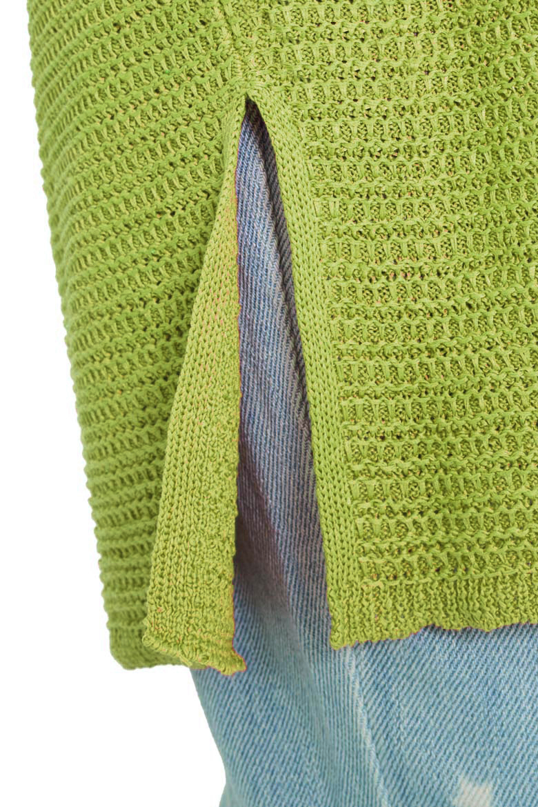 SS22 8ON8 KNITTED VEST OLIVE GREEN 5