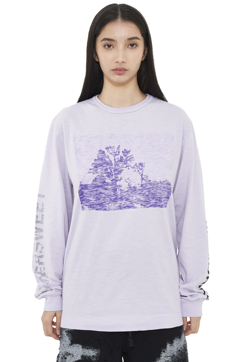 SS22 1017 ALYX 9SM GRAPHIC L-S T-SHIRT LILAC 2-W