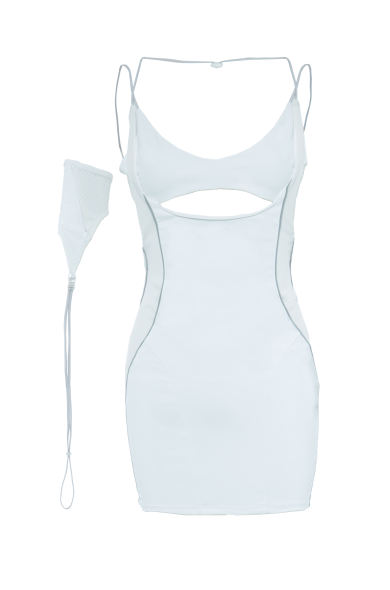 HYEIN SEO | RACER MINI DRESS WHITE | L'ARMOIRE