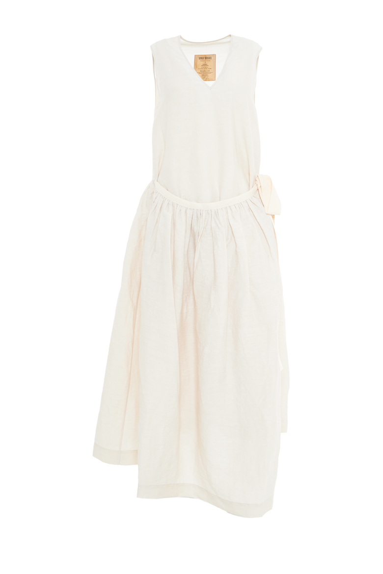 UMA WANG | ALTO DRESS OFF WHITE | L'ARMOIRE