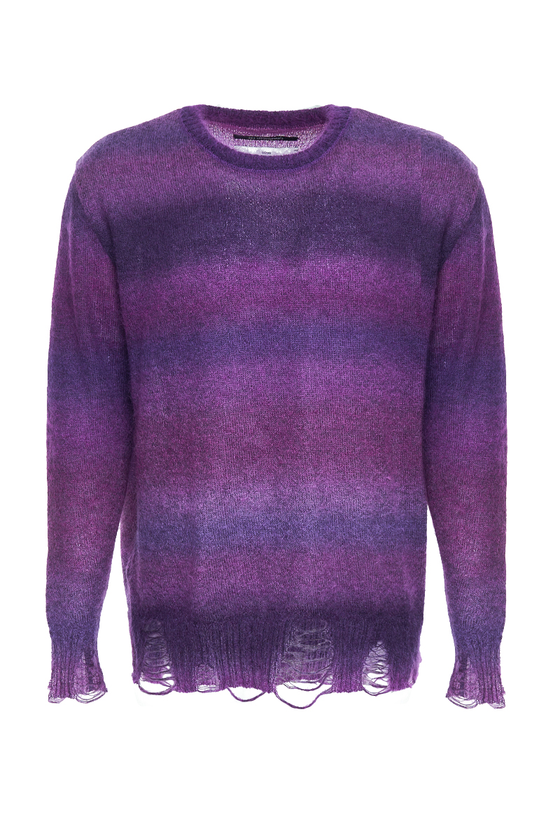 AW22 SONG FOR THE MUTE OVERSIZED SWEATER DARK PURPLE 1