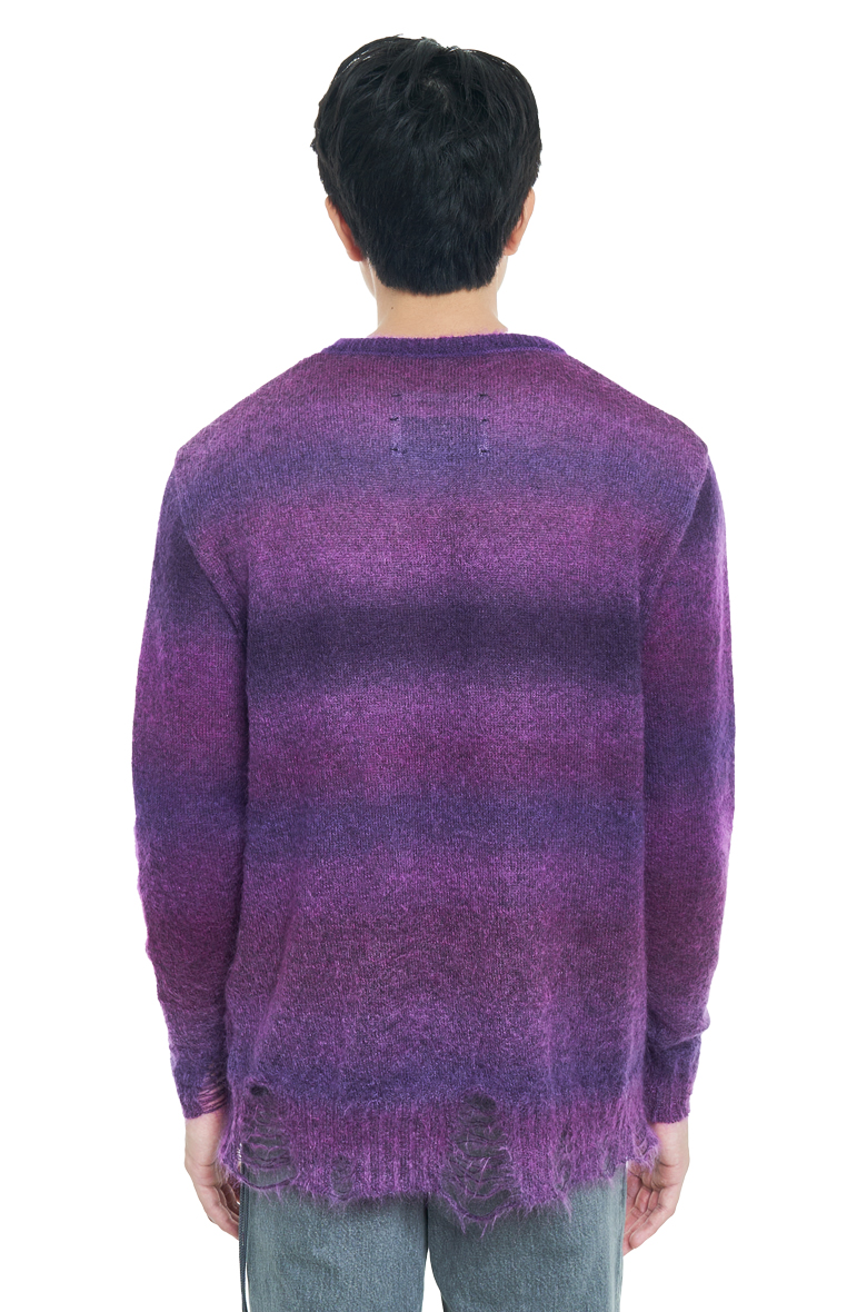 AW22 SONG FOR THE MUTE OVERSIZED SWEATER DARK PURPLE 4