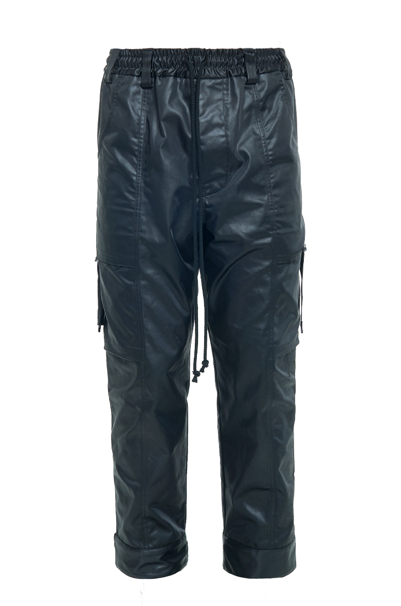 SONG FOR THE MUTE | TABBED CARGO PANTS BLACK | L'ARMOIRE